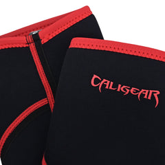 CALIGEAR 7MM KNEE SLEEVES - BLACK/RED