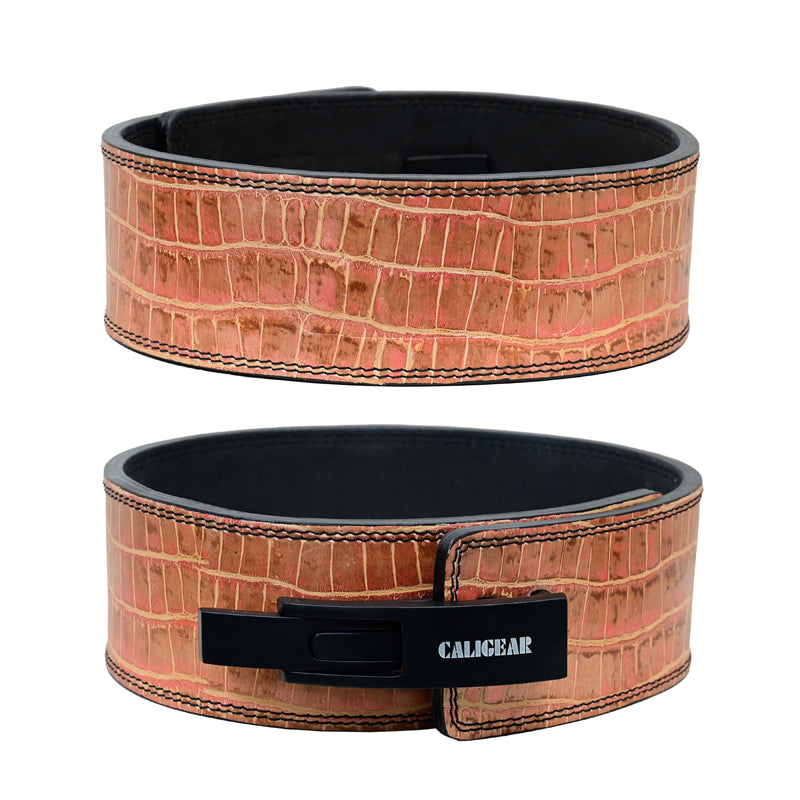 Crocodile Skin Weightlifting Lever Belt