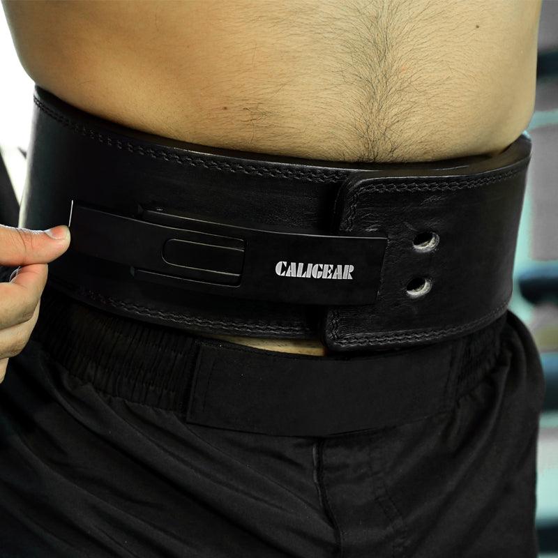 13MM Weightlifting Lever Belt Black - CaliGear