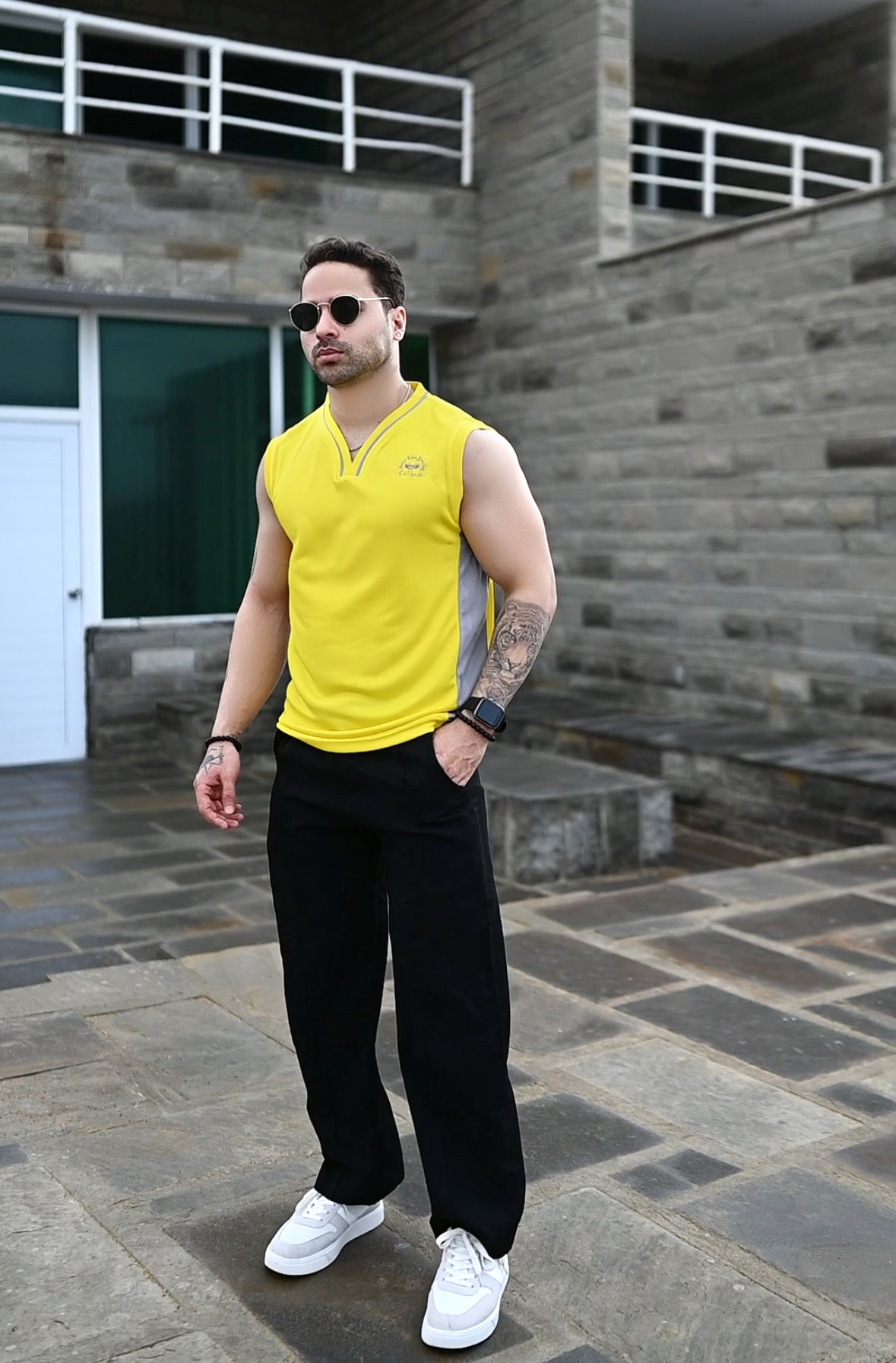 MESH TANK - YELLOW