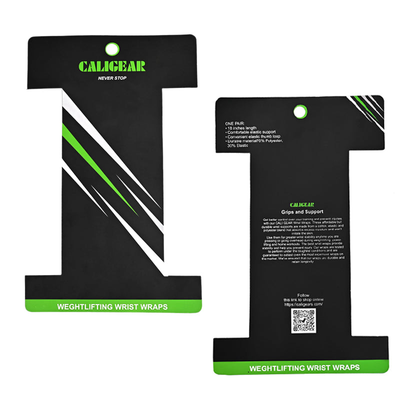 Green Out Line Wrist Wraps