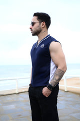 MESH TANK - NAVY BLUE