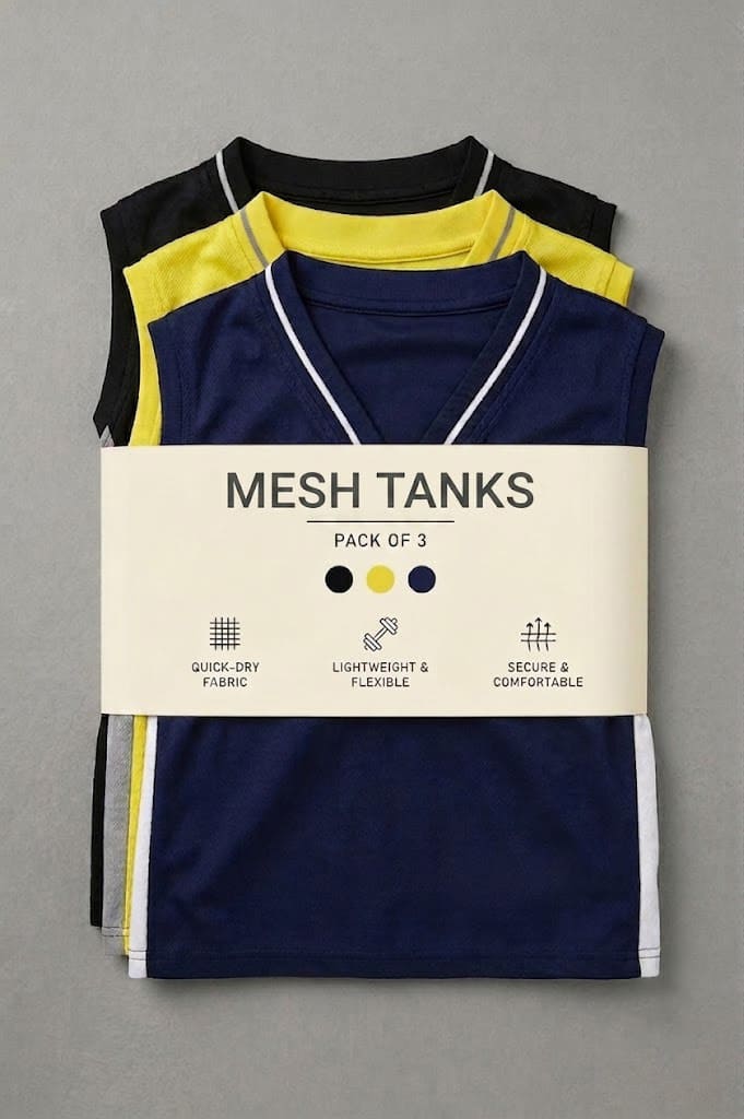 PACK 3 MESH TANKS
