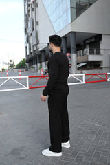 BLACK HENLEY