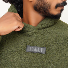 Berlin Cotton Furr Hoodie Green