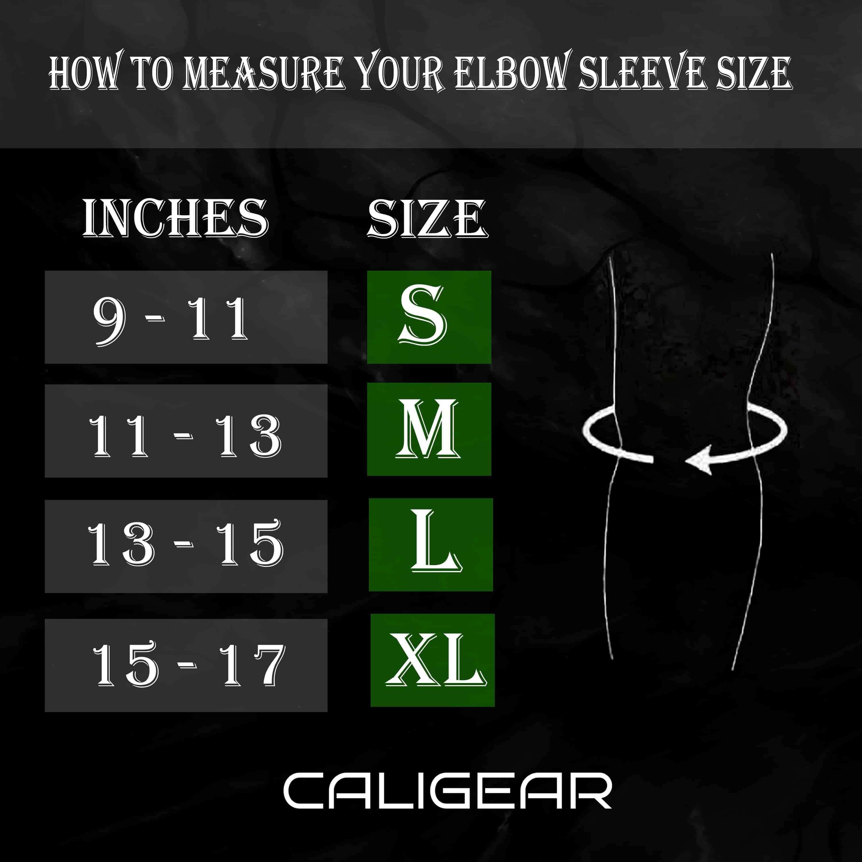 CALIGEAR 7MM ELBOW SLEEVE - BLACK/RED