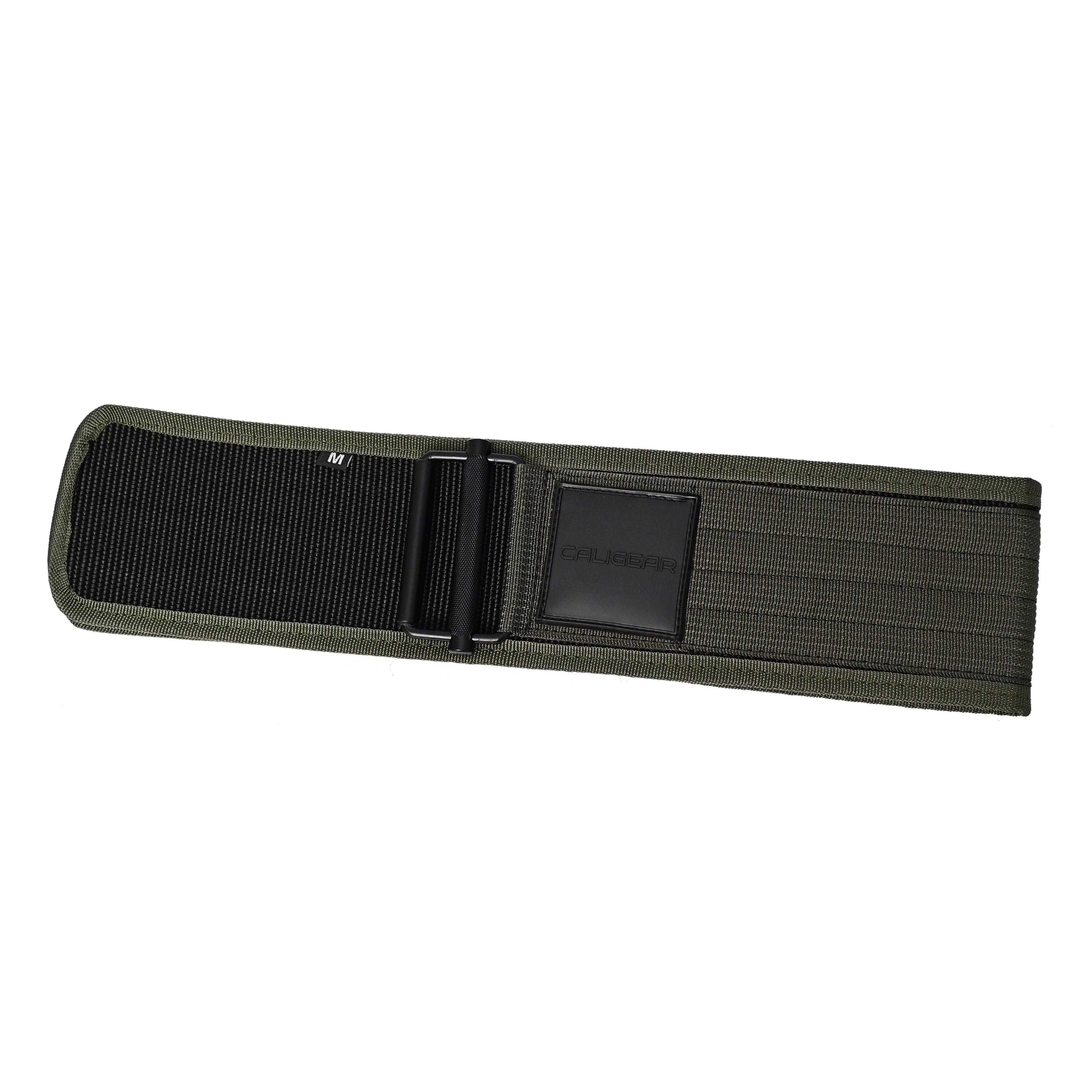 CALIGEAR QUICK LOCKING WEIGHTLIFTING BELT - OLIVEGREEN