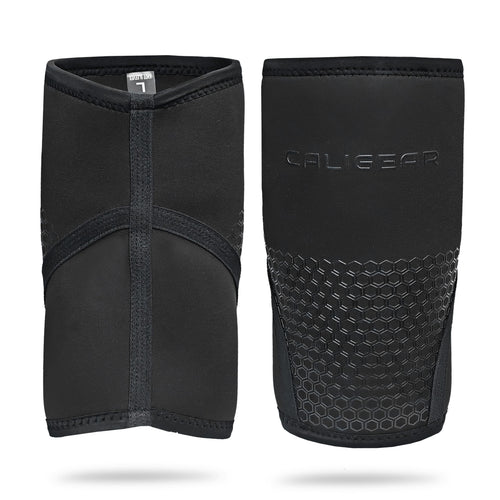 7MM KNEE SLEEVES - BLACK/BLACK - CaliGear