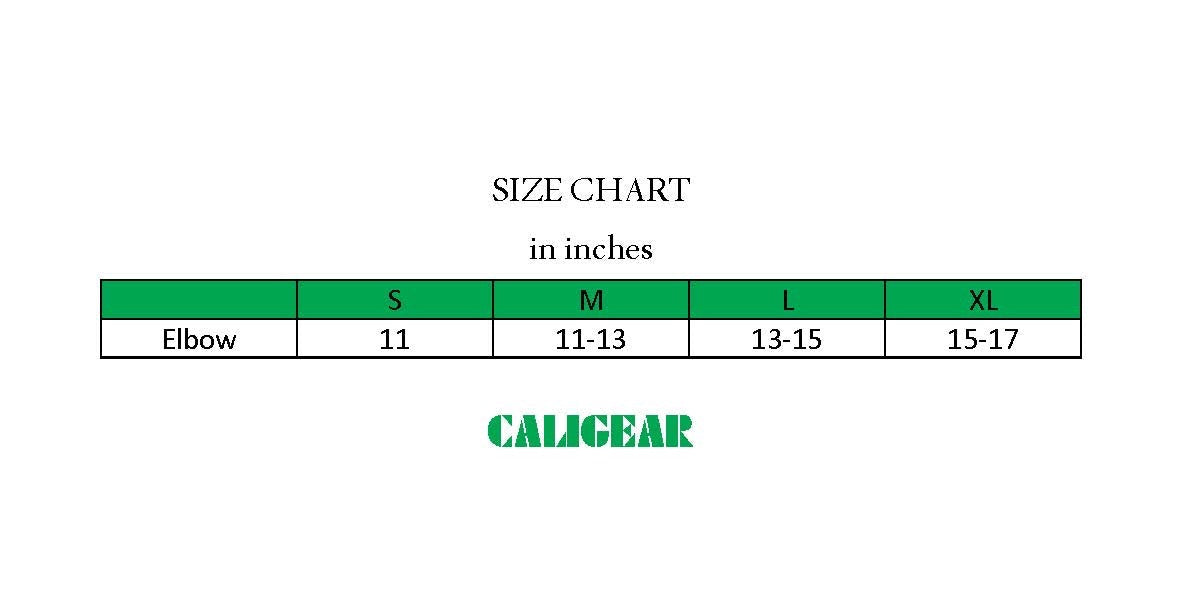 CALIGEAR 7MM ELBOW SLEEVE - BLACK/RED