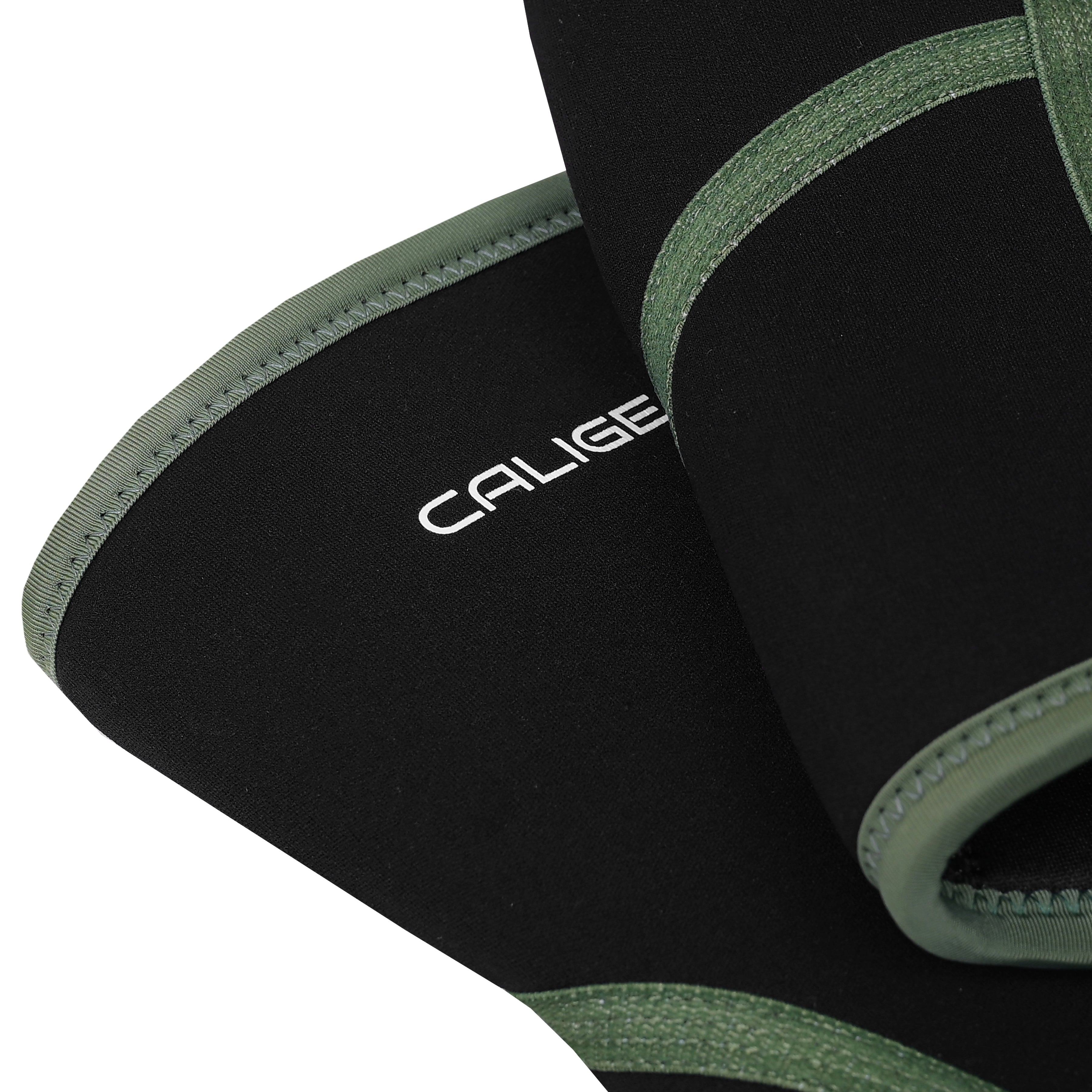 CALIGEAR 7MM KNEE SLEEVES - Black/RANGER GREEN