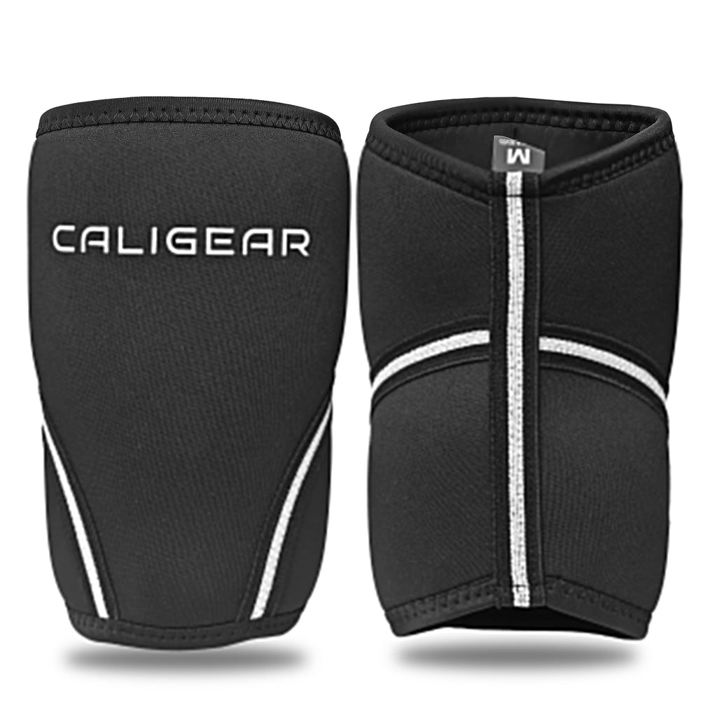 CALIGEAR 7MM ELBOW SLEEVE - BLACK/WHITE
