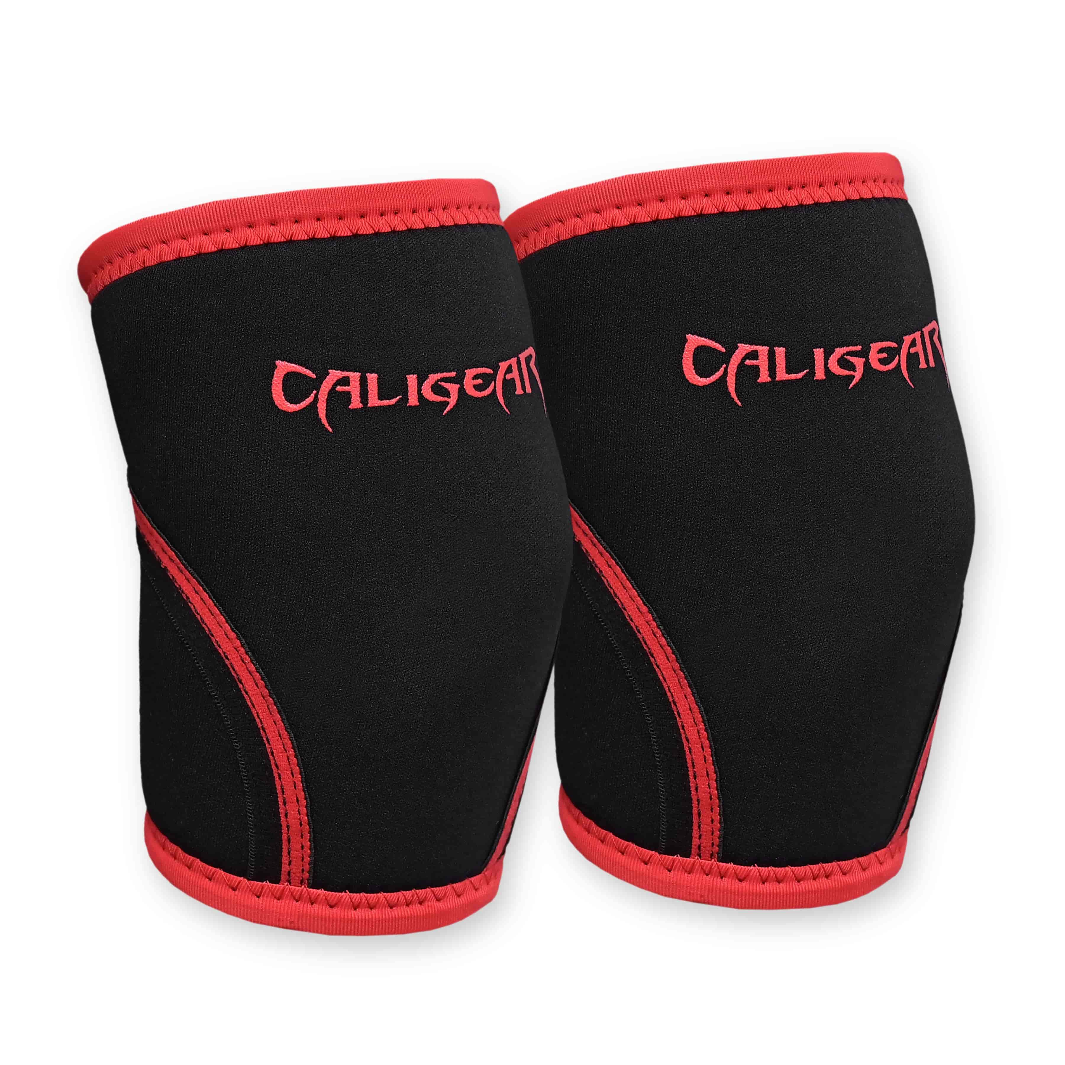CALIGEAR 7MM ELBOW SLEEVE - BLACK/RED