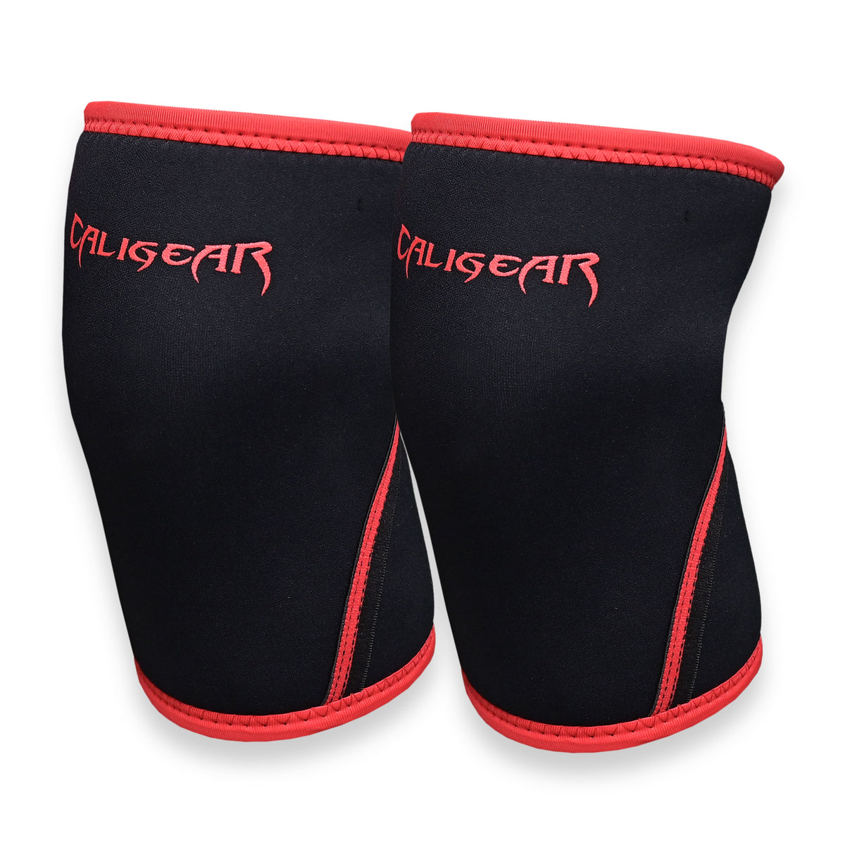 CALIGEAR 7MM KNEE SLEEVES - BLACK/RED