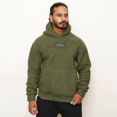 Berlin Cotton Furr Hoodie Green