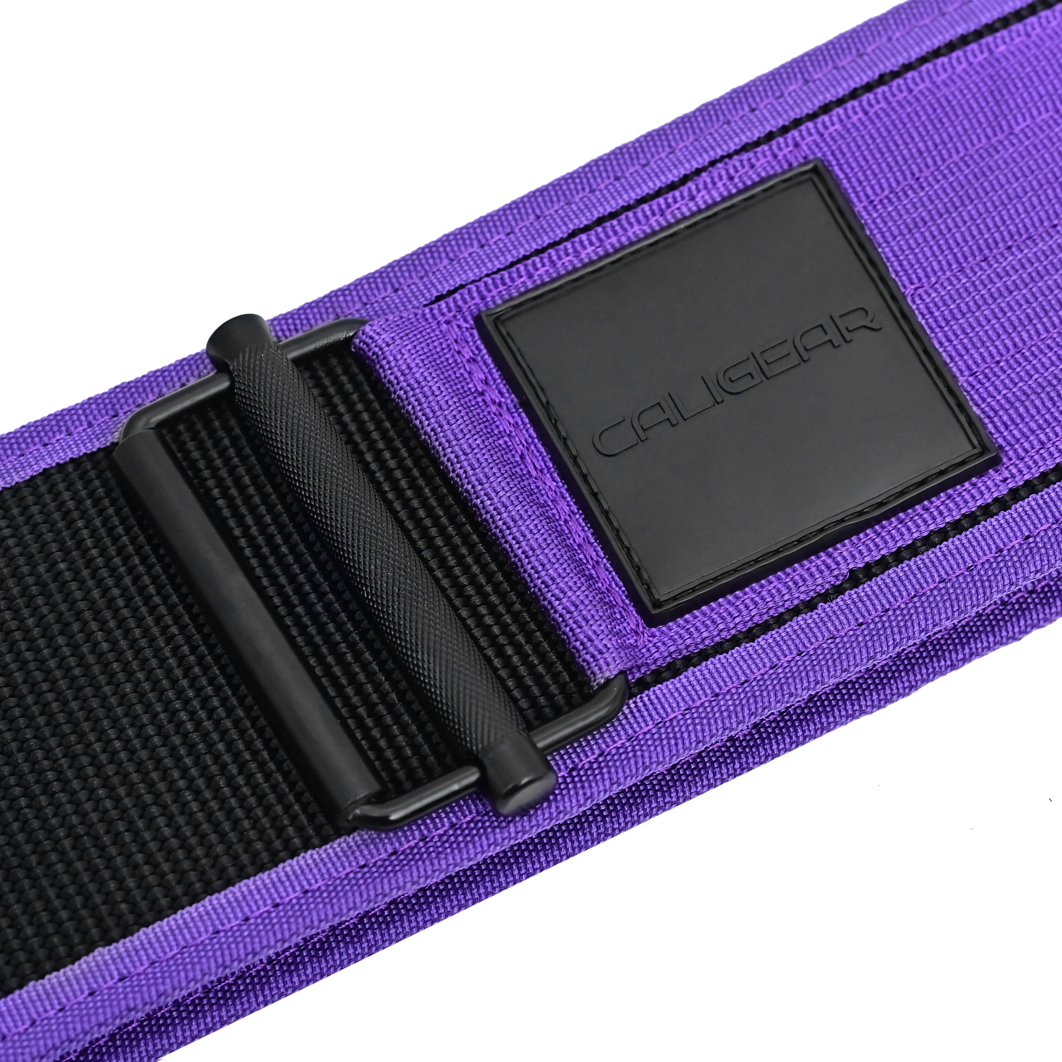 CALIGEAR QUICK LOCKING WEIGHTLIFTING BELT - PURPLE