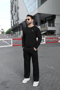 BLACK HENLEY - CaliGear