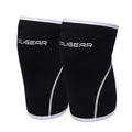 CALIGEAR 7MM KNEE SLEEVES - BLACK/WHITE - CaliGear