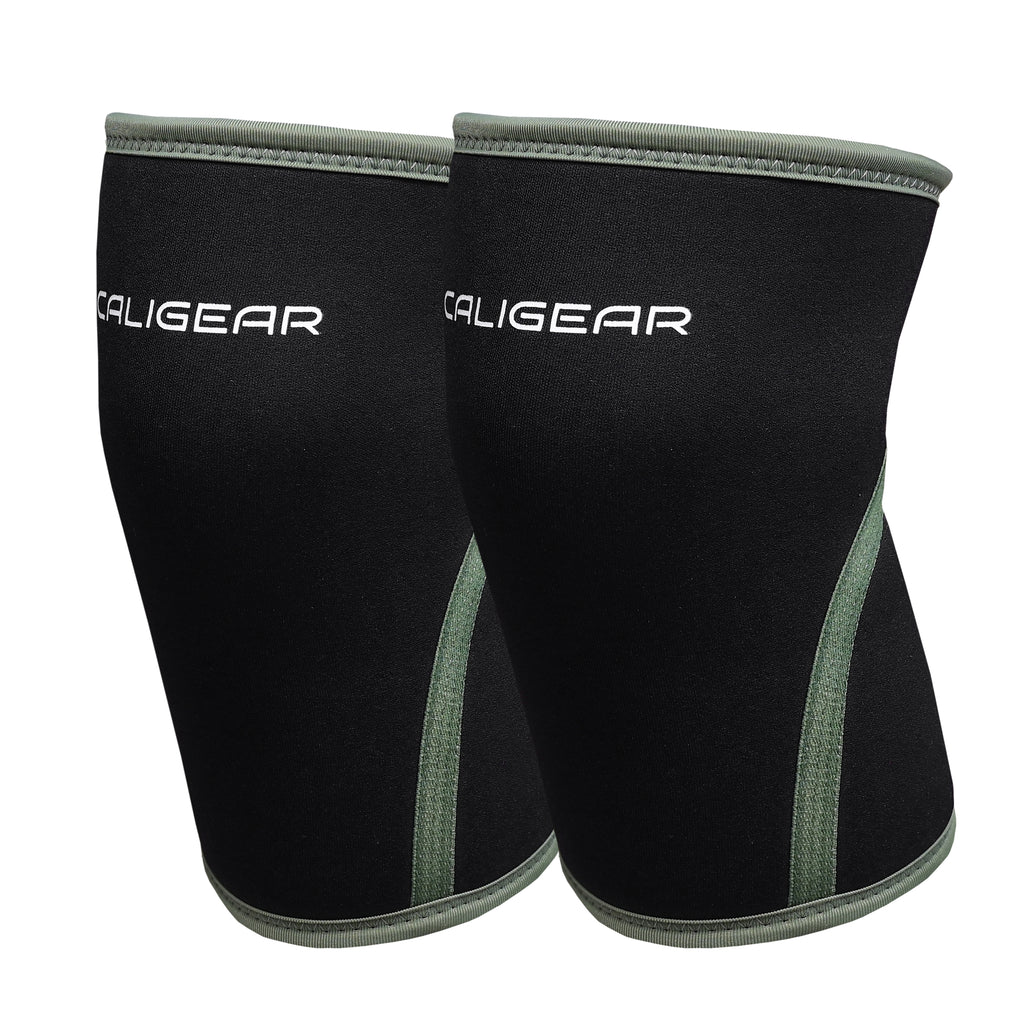 CALIGEAR 7MM KNEE SLEEVES - Black/RANGER GREEN - CaliGear
