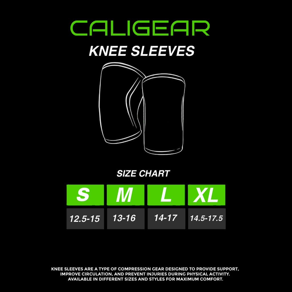 CALIGEAR 7MM KNEE SLEEVES - Black/RANGER GREEN - CaliGear