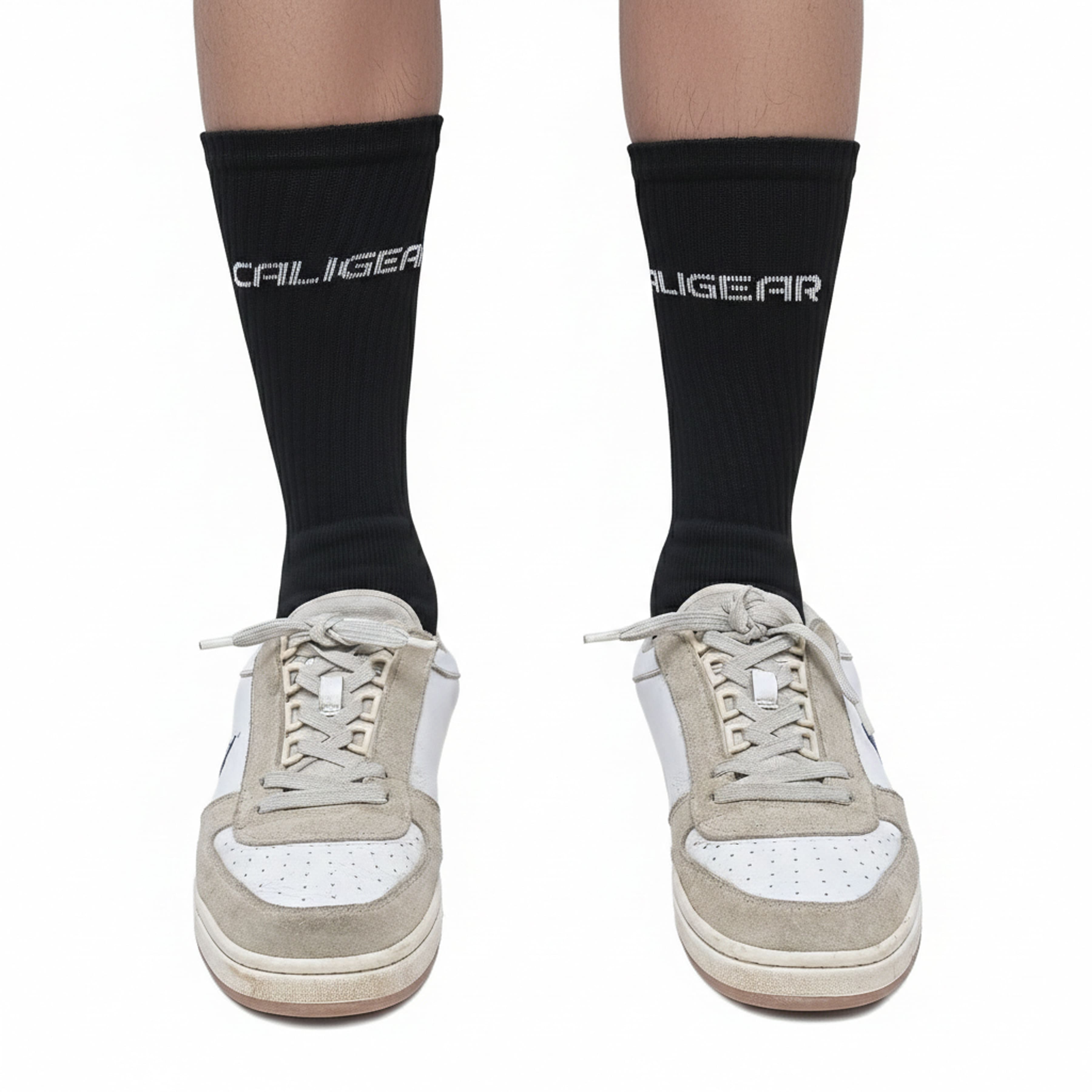 CALIGEAR BLACK FRONT KNIT ORGANIC SOCKS - CaliGear