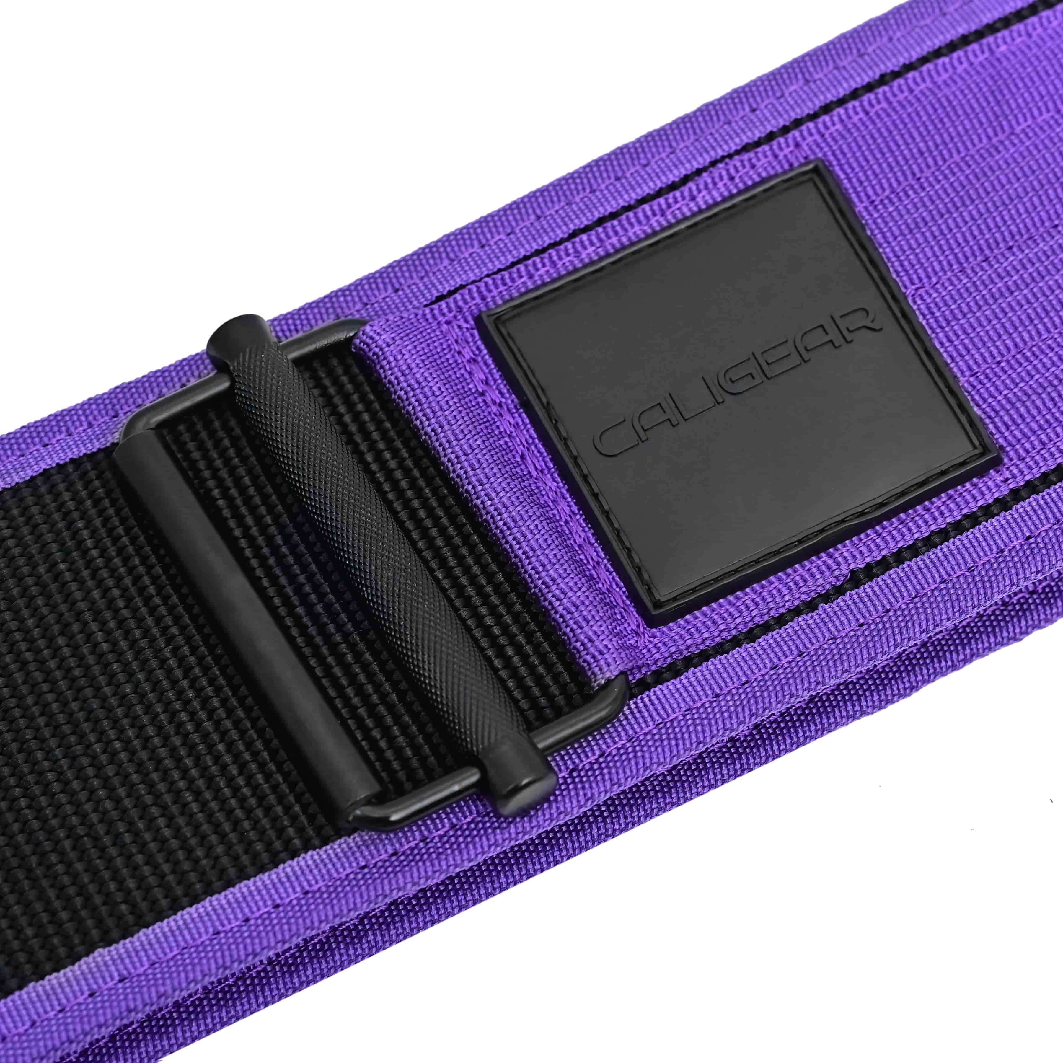CALIGEAR QUICK LOCKING WEIGHTLIFTING BELT - PURPLE - CaliGear