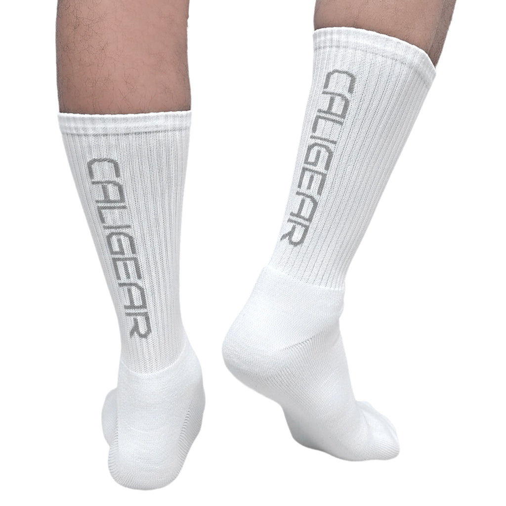 CALIGEAR WHITE BACK KNIT ORGANIC SOCKS - CaliGear