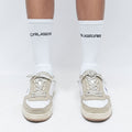 CALIGEAR WHITE FRONT KNIT ORGANIC SOCKS - CaliGear