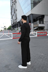 BLACK HENLEY