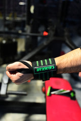 Green Out Line Wrist Wraps