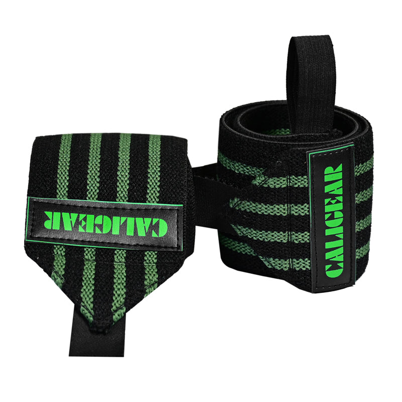 Green Out Line Wrist Wraps