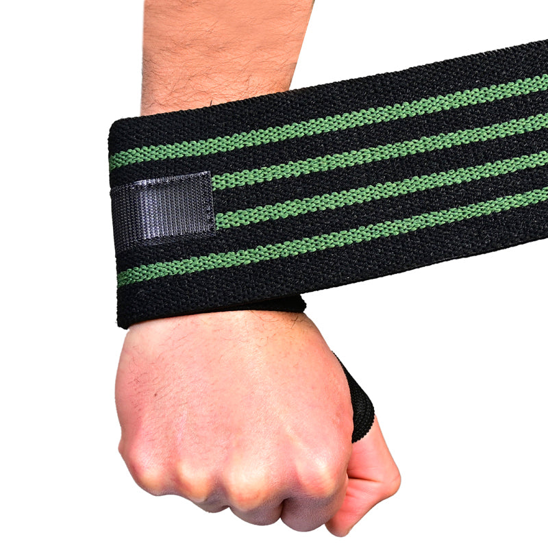 Green Out Line Wrist Wraps