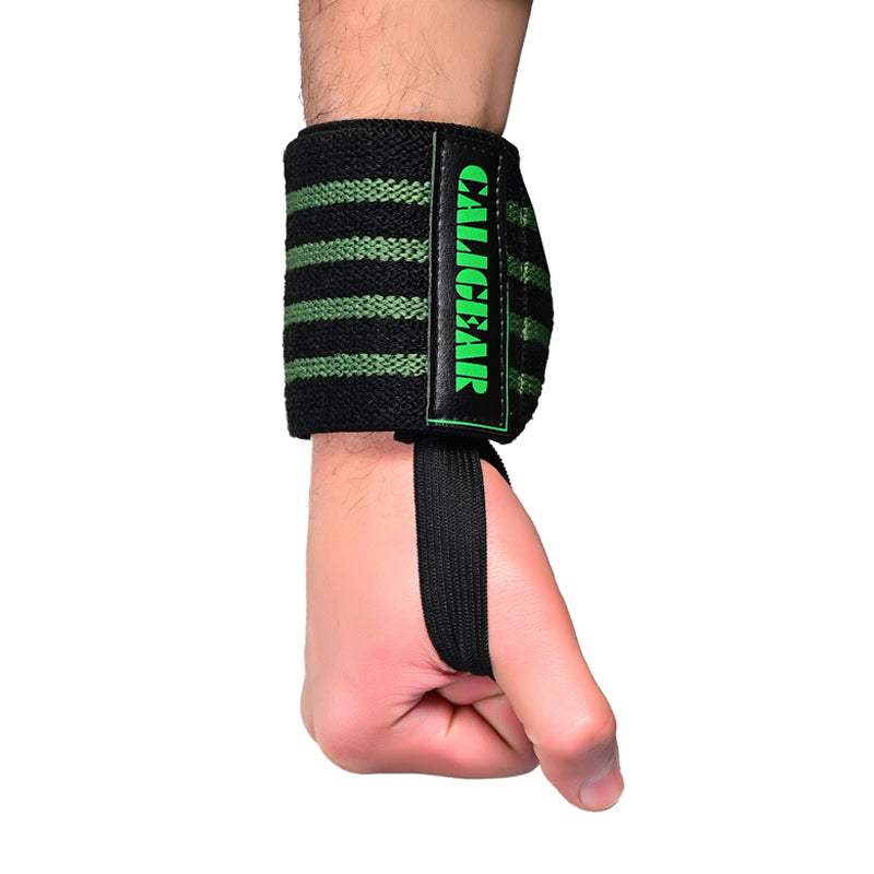 Green Out Line Wrist Wraps