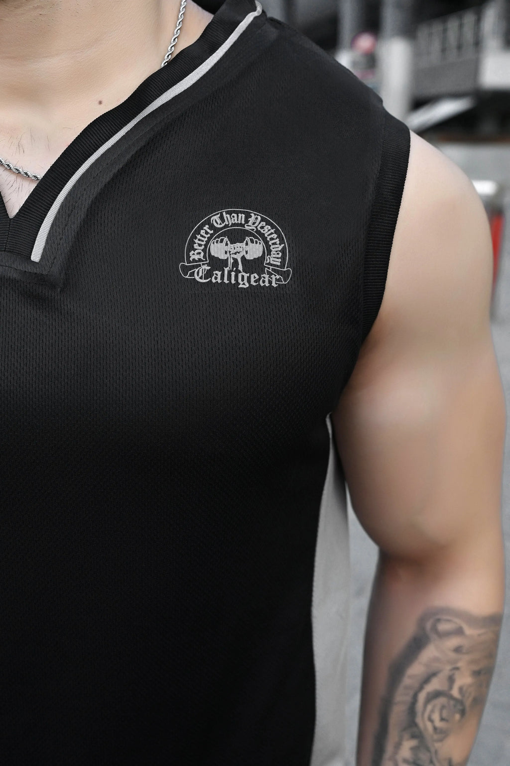 MESH TANK - BLACK - CaliGear
