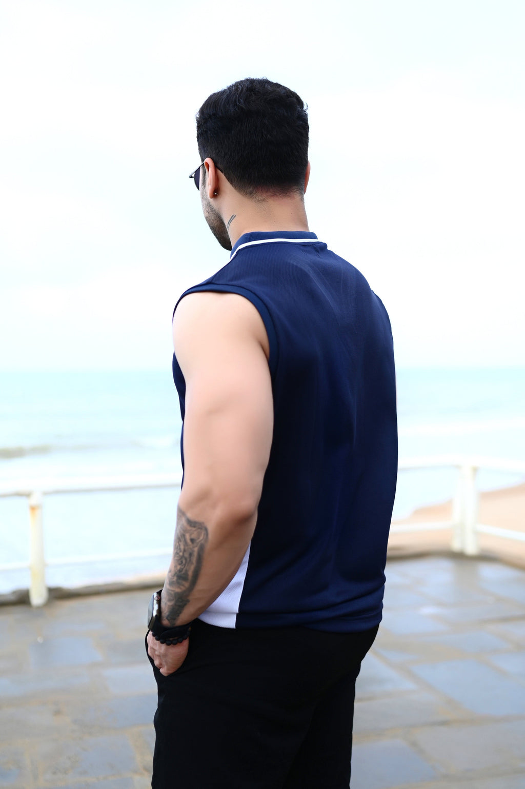 MESH TANK - NAVY BLUE - CaliGear