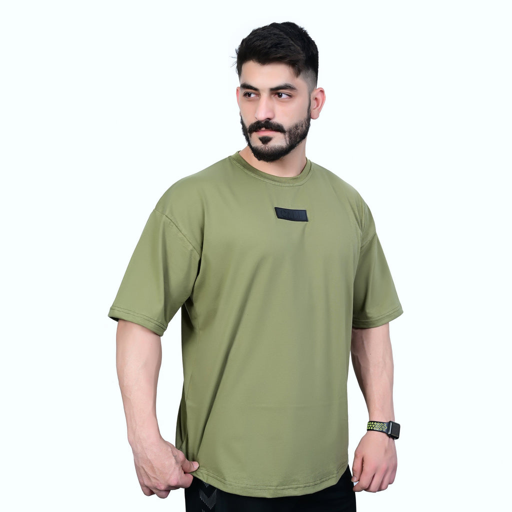 Oversized T-Shirt - OliveGreen - CaliGear