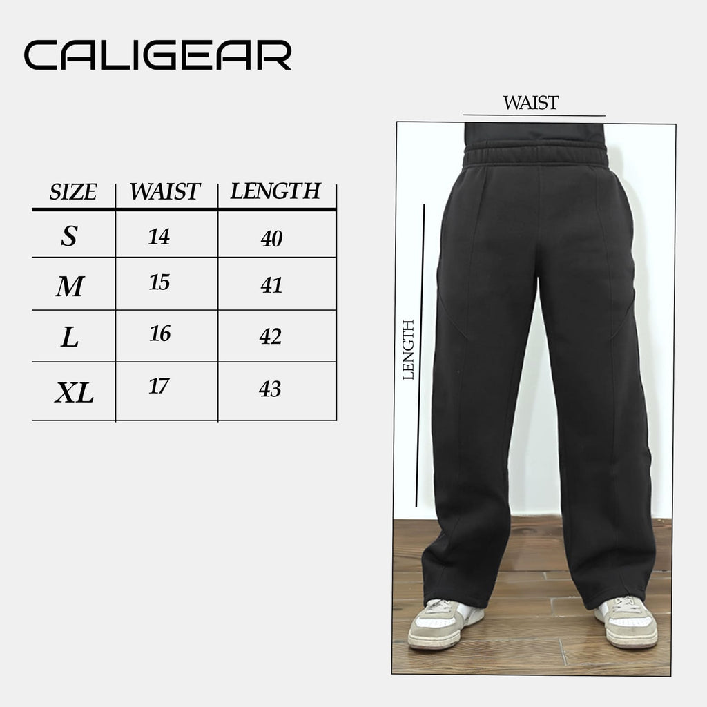 Pleated Baggy Trouser - Black - CaliGear