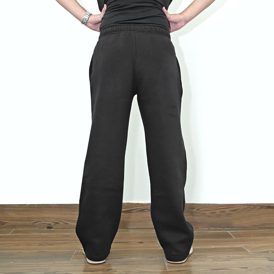 Pleated Baggy Trouser - Black - CaliGear