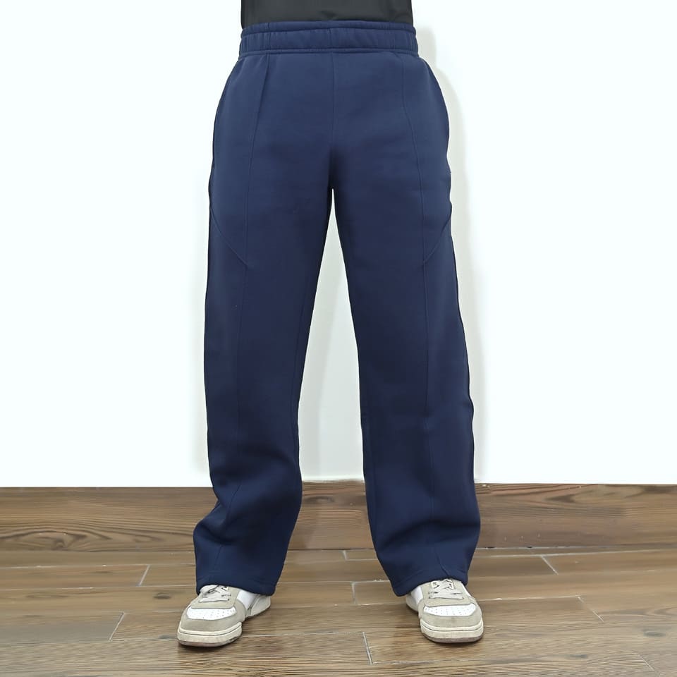 Pleated Baggy Trouser - NavyBlue - CaliGear