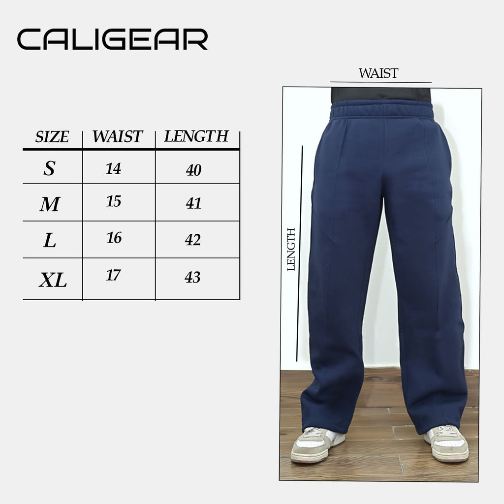 Pleated Baggy Trouser - NavyBlue - CaliGear
