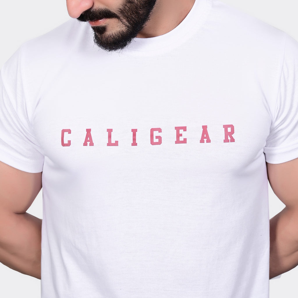 Side Slit T-Shirt - White - CaliGear