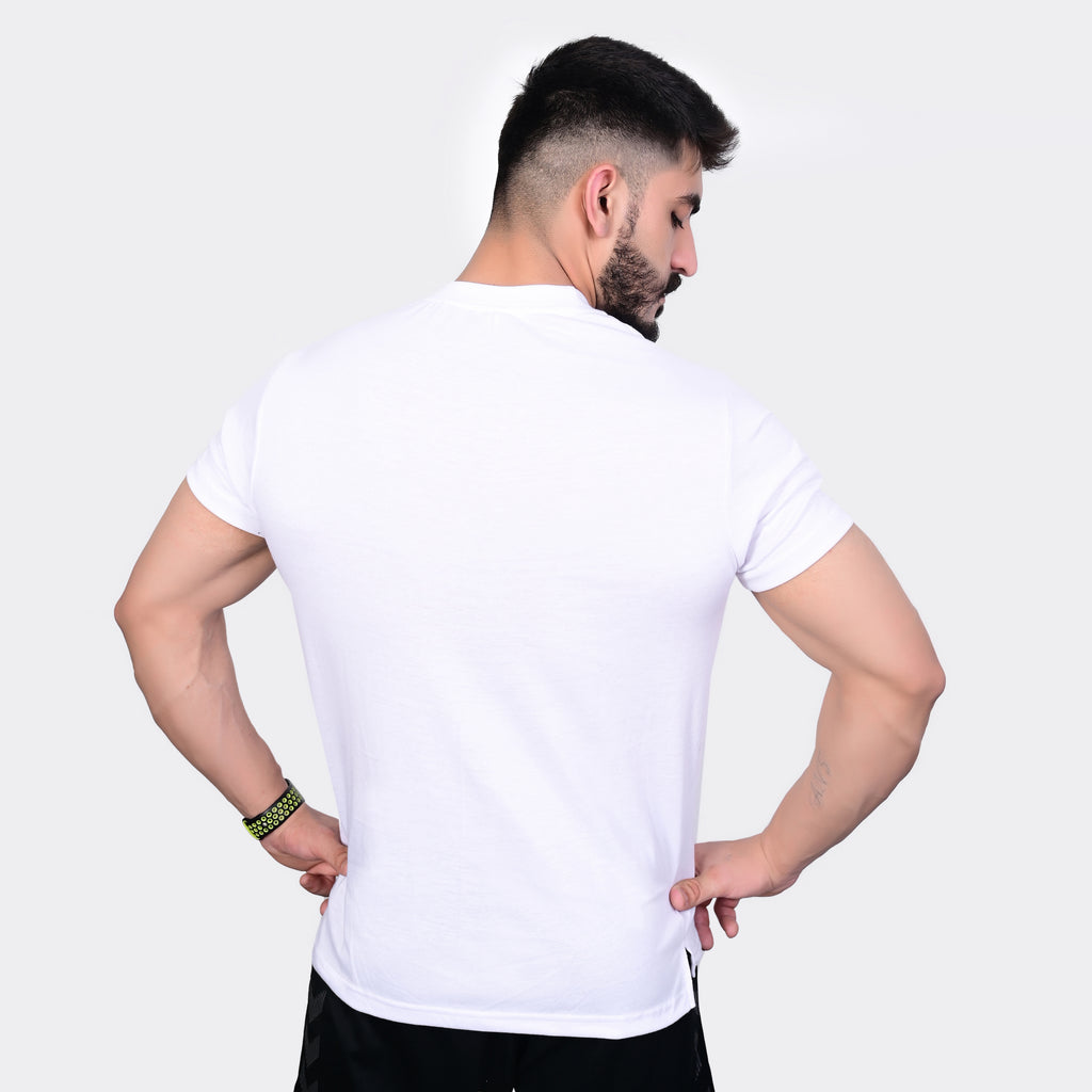 Side Slit T-Shirt - White - CaliGear