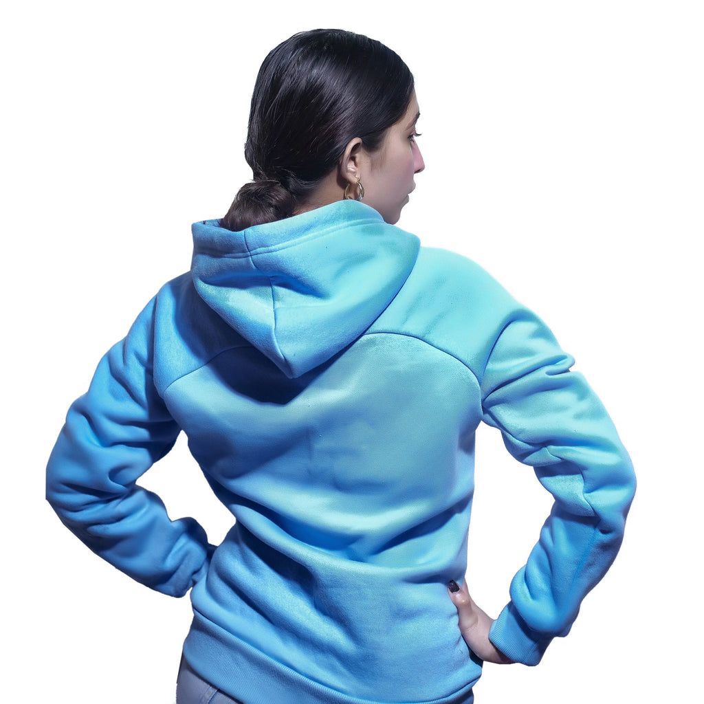TRAINING FLEECE ZIP HOODIE - SKY BLUE - CaliGear