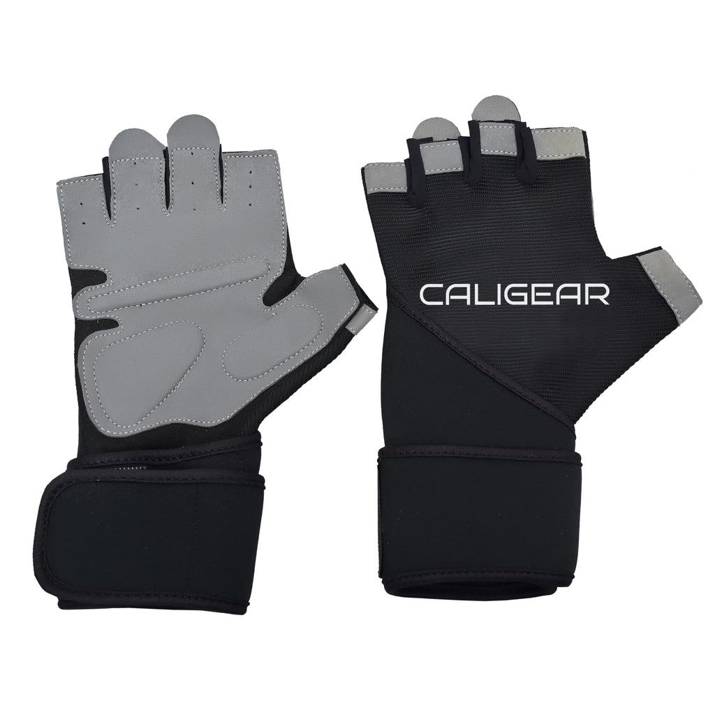 WRAP LIFTING GLOVES-Black - CaliGear