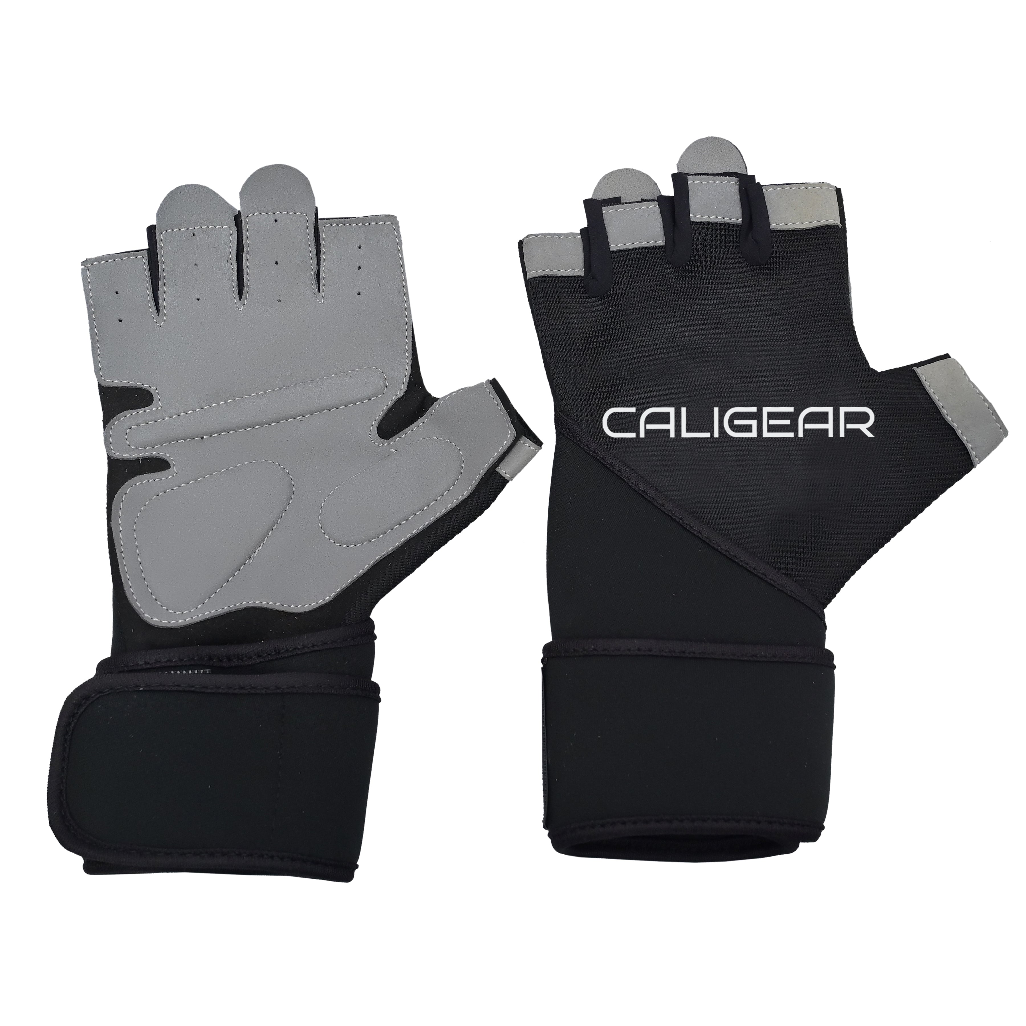 WRAP LIFTING GLOVES-Black - CaliGear